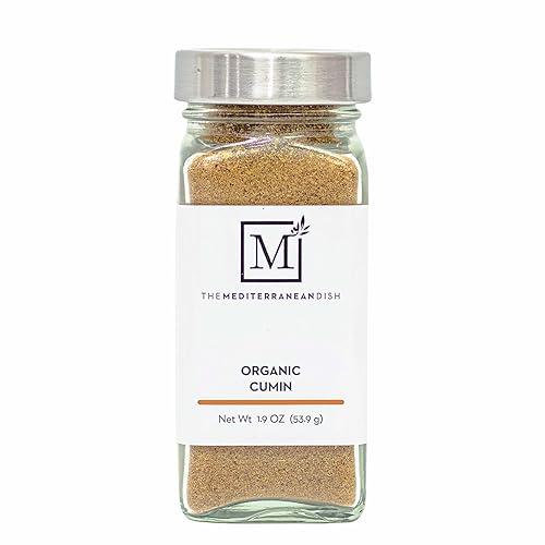 The Mediterranean Dish Cumin Ground Organic - Earthy, Aromatic, Bitter Spice for Cooking and Grilling - Gourmet Chef Essential - Mediterranean