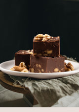 8oz. Nuts To You Smooth Chocolate Walnut Kettle Fudge | Fresh Gourmet Candy | Decadent and Delicious Handcrafted Fudge