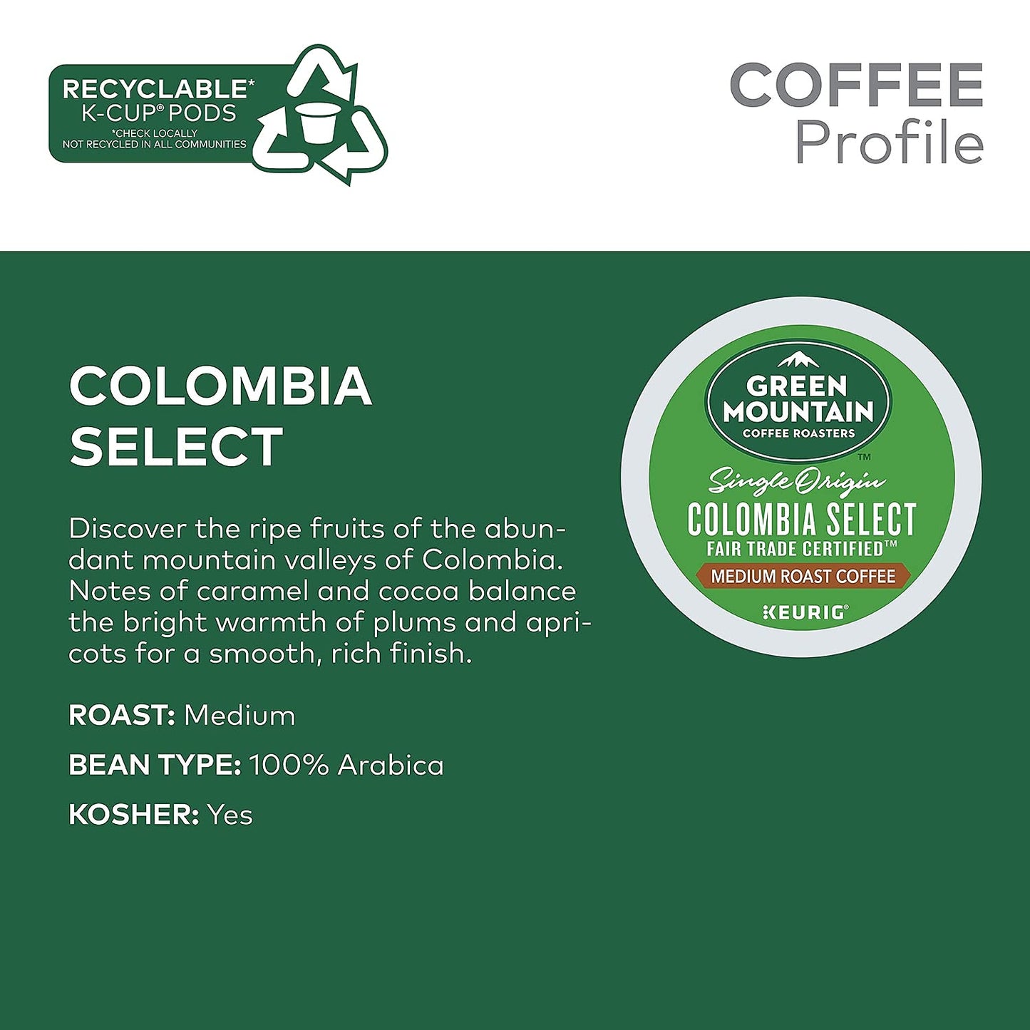 Green Mountain Coffee Roasters, Double Diamond coffee, single serve capsules for Keurig K-Cup pod brewers (48 Count)