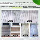 Wash Safe™ SPRAY & CLEAN Commercial-Strength Composite Deck Cleaner | Remove Black Stains | Cleans Up to 1,500 sq. ft. | Deep Set Cleaning, 1 Gal.