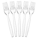 Plasticpro Clear Plastic Forks Disposable Cutlery Utensils 300 Count