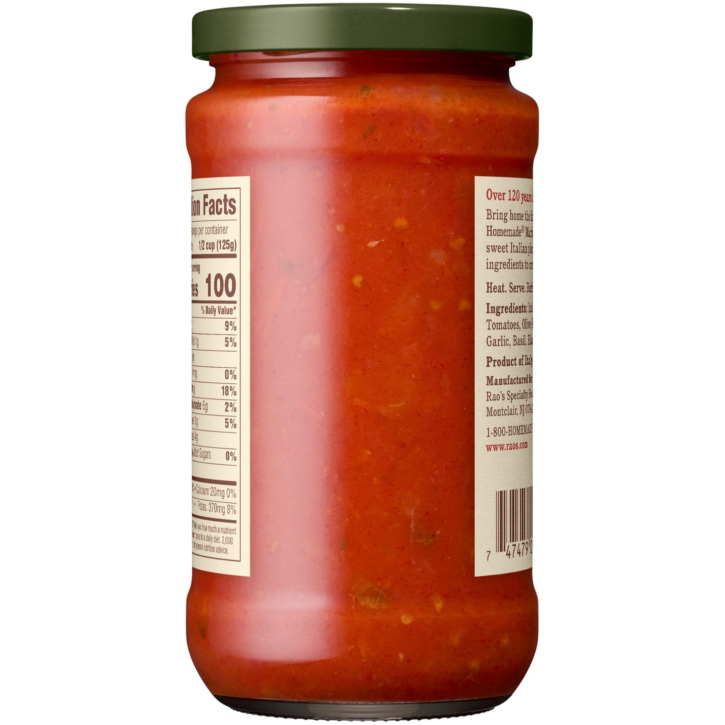 Rao's Homemade Marinara Sauce Made with Italian Tomatoes, 15.5 oz