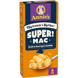 Annie's Super! Mac Shells and Real Aged Cheddar, Made with Organic Pasta, 6 oz