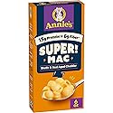Annie's Super! Mac Shells and Real Aged Cheddar, Made with Organic Pasta, 6 oz