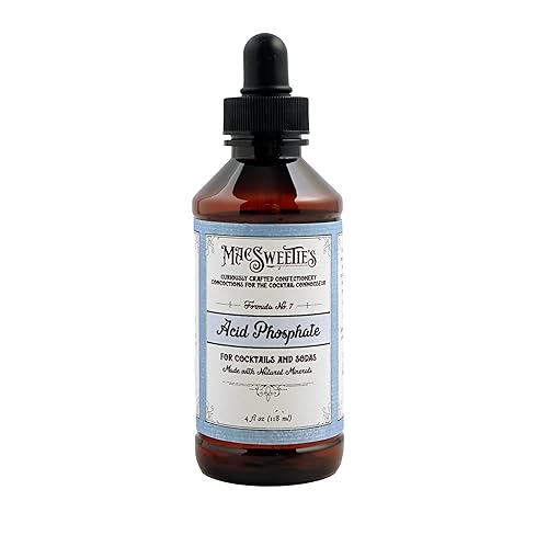 MacSweetie's Acid Phosphate for Drinks, Cocktails & Sodas - Small Batch, Artisan Mixer with Natural Minerals - Adds Tangy Tartness to Drinks for a