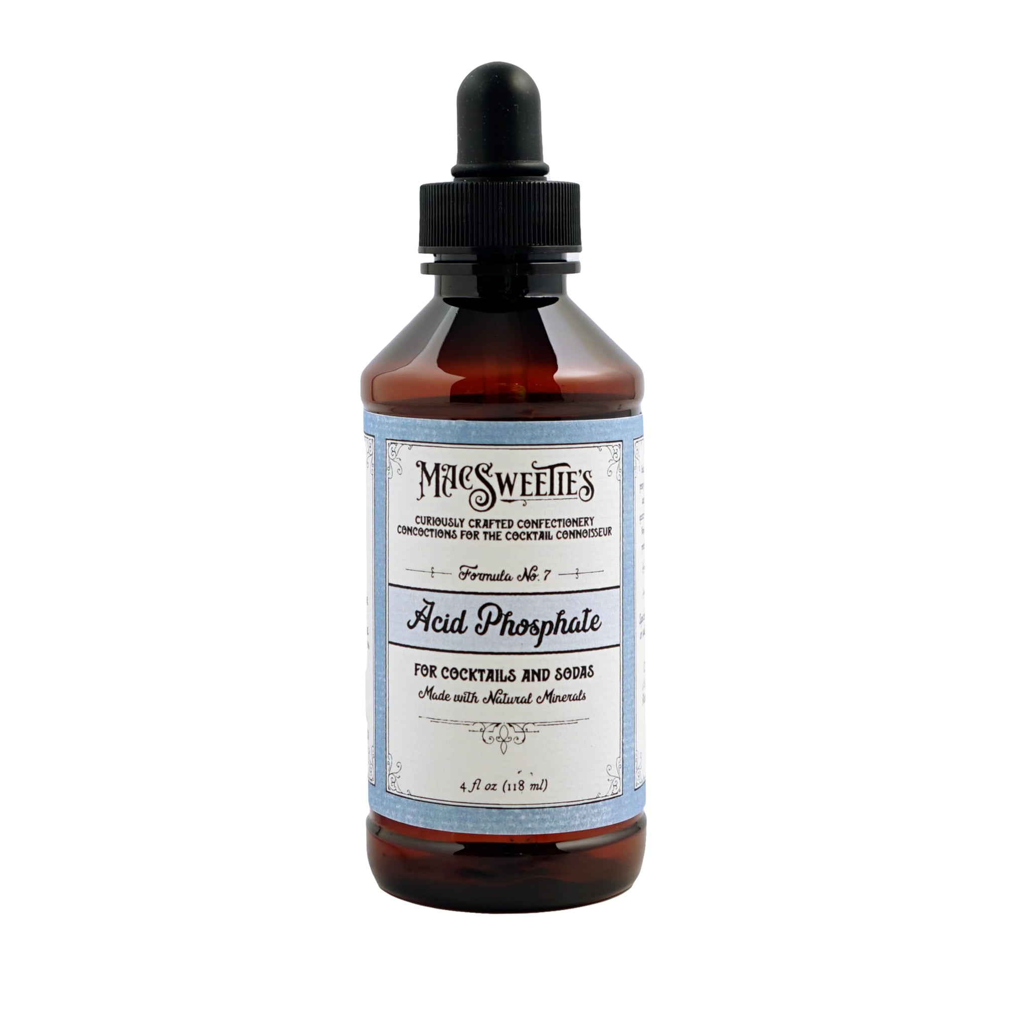 MacSweetie's Acid Phosphate for Drinks, Cocktails & Sodas - Small Batch, Artisan Mixer with Natural Minerals - Adds Tangy Tartness to Drinks for a