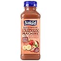 Naked Boosted Smoothie Strawberry Banana Machine, 15.2 fl oz Bottle - Real Fruit Juice Smoothie with Fiber, Excellent Source of Vitamin C and Vitamin