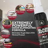 Blaze Away Commercial Air Freshener & Odor Eliminator for Strong Odor - Industrial-Grade Room Spray & Room Deodorizer for Home, Car, Smoke & Pet Odors