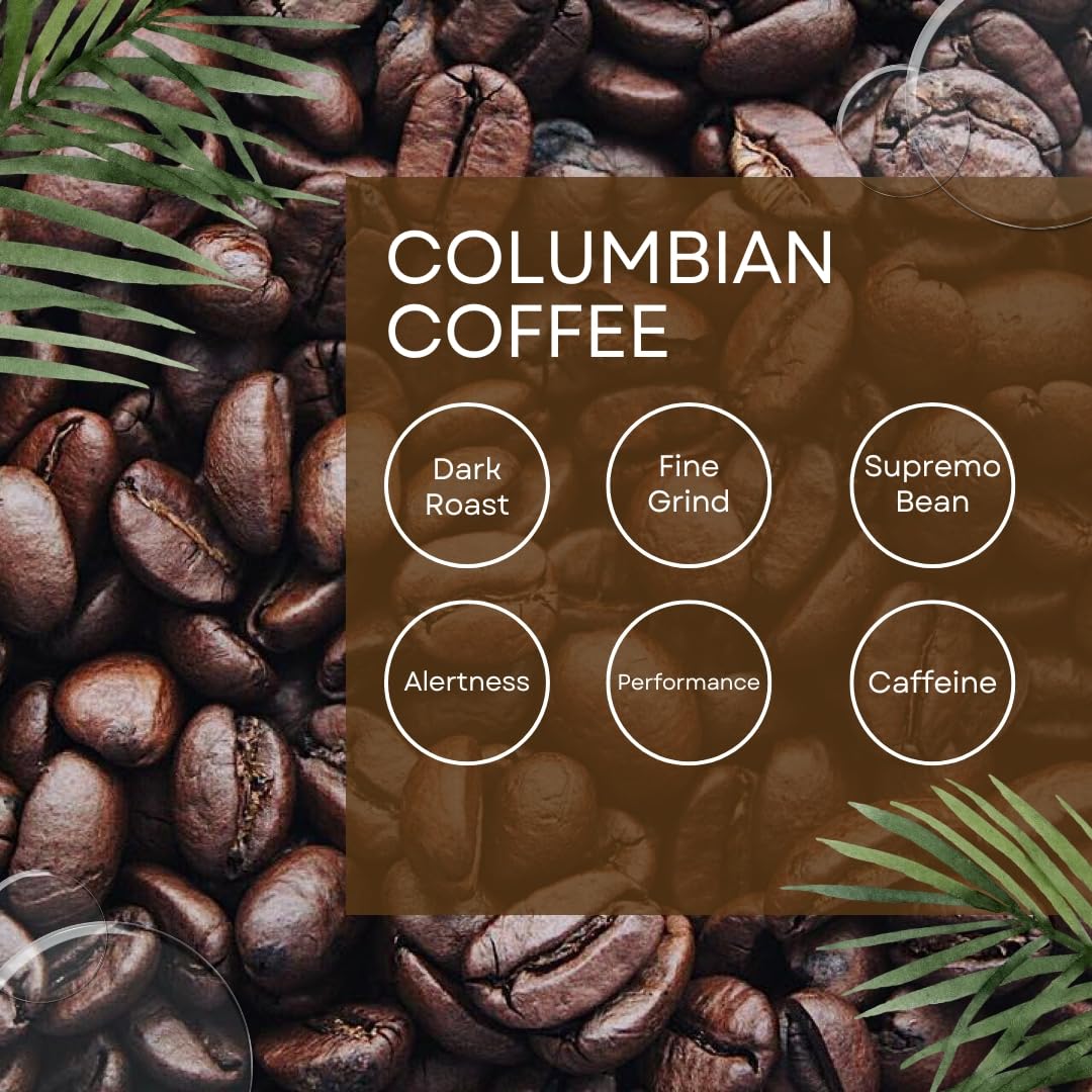 King's Selection x Kirkland Signature Colombian Ground Coffee Dark Roast 3Pounds (in King's Selection Family Bundle Bulk Packaging) - Premium Supremo
