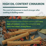 Soeos Cinnamon Sticks, 16 oz (454g), 3.5" Length, 100% Raw, Non-GMO, Kosher Certified, Whole Cinnamon Sticks Seasoning Spice for Coffee, Baking