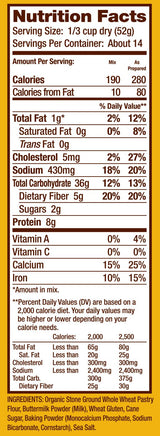 Bobs Red Mill Pancake And Waffle Flour, Buttermilk, 26 oz