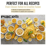 Piacelli Penne Rigate Pasta. 30 - Protein Pasta Made from Fine Durum Wheat Semolina for Rich Flavor - Enjoy Organic Noodles in Your Favorite Recipes