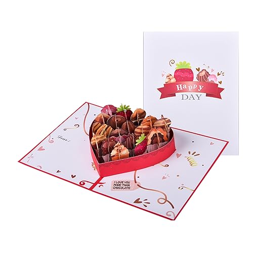 Joyvine 3D pop-up greeting card Love pop-up card Valentine's Day gift to her/him, girlfriend/boyfriend/husband,Valentine's Day and anniversary