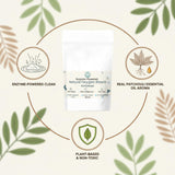 GLAT Group Enzyme-Powered Natural Oxygen Bleach (Powder) - Patchouli | Chlorine-Free Stain Remover & Laundry Whitener | Safe for Colors, Septic, Baby