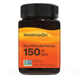Wedderspoon Raw Manuka Honey 150+ MGO, 17.6 Oz, Unpasteurized New Zealand Honey, Non-GMO, BPA-Free Jar, Superfood & Natural Wellness Support
