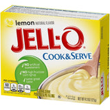 Jell-O Cook & Serve Pudding & Pie Filling Mix, Lemon Flavor, Family Size, Traditional Stovetop Dessert for Homemade Pies, Custards & Baking, 4.3 oz