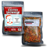 Kiss My Carrot Trail Mix - Naughty Gag Gifts Women - Funny Snowman Gifts for Adults - Crunchy Spicy Food Gift Snowmen Unisex White Elephant Gifts