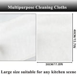 GLOYY Disposable Dish Cloth and Cleaning Handi Wipes, 100ct, Multi-Use Rags for Kitchen, Bathroom and Windows, White
