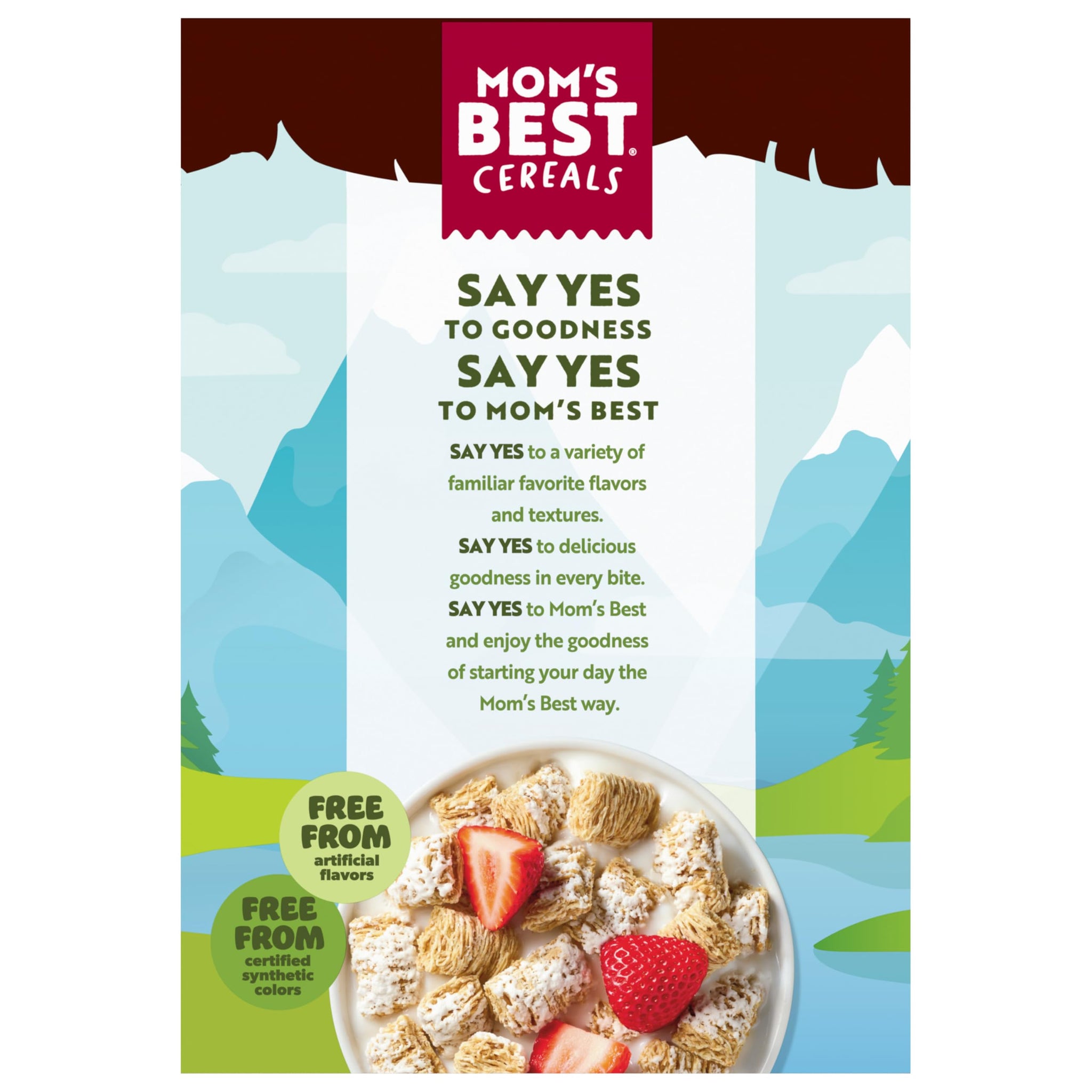 Mom’s Best Sweetened Wheatfuls® - 100% Whole Grain Cereal with No Artificial Flavors, 24 oz Box (Pack of 12)