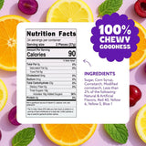 Cambie Fruit Slices Candy, 2 lb of Assorted Fruit Slices Jelly Candy in Five Mouth-Watering Flavors - Cherry, Orange, Mint, Grape and Lemon, Soft