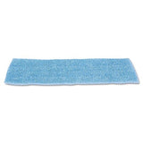 Rubbermaid Q409BLUCT Economy Wet Mopping Pad Microfiber 18-inch Blue (RCPQ409BLUCT)