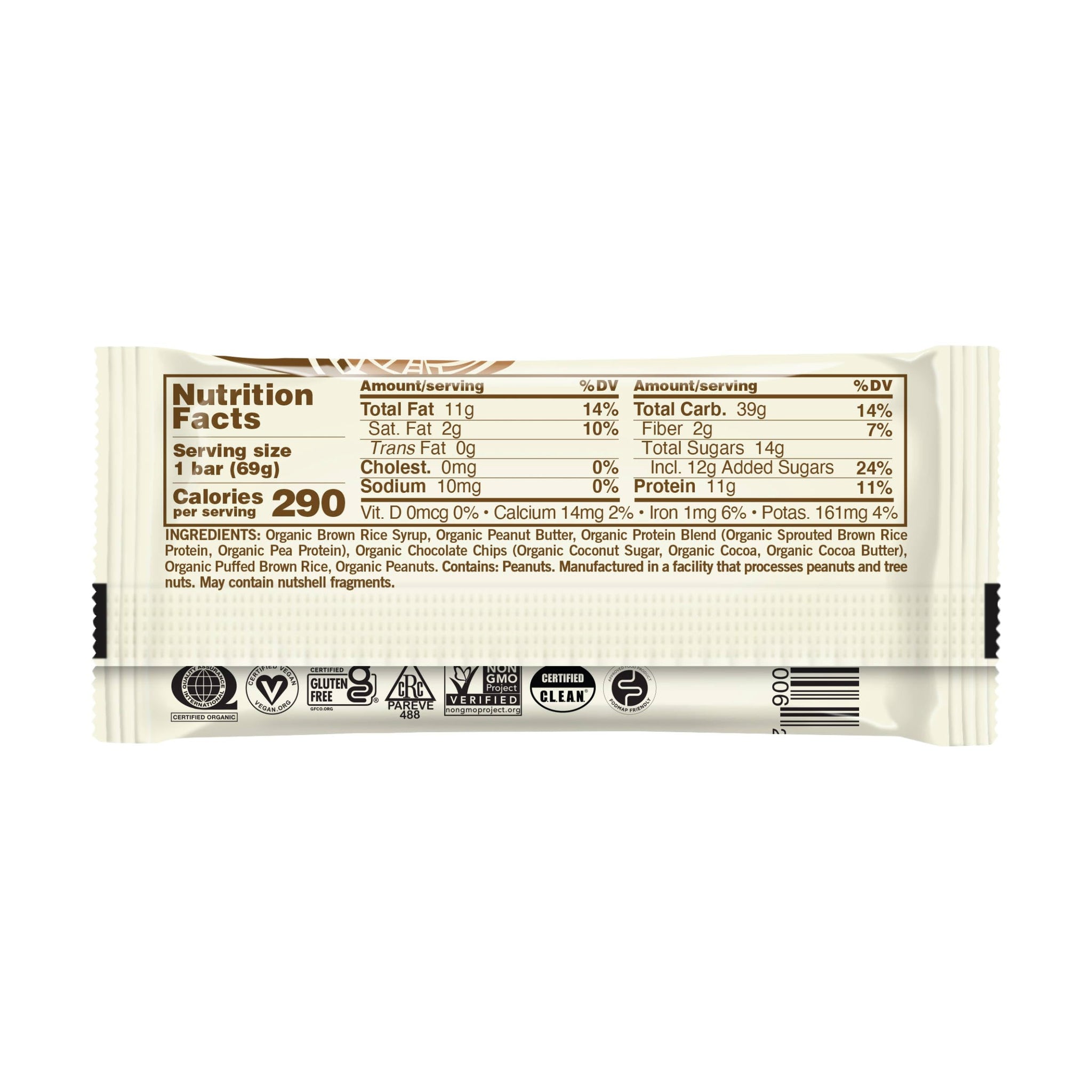 GoMacro, Protein Pleasure Bar, Peanut Butter Chocolate Chip, 2.4 oz