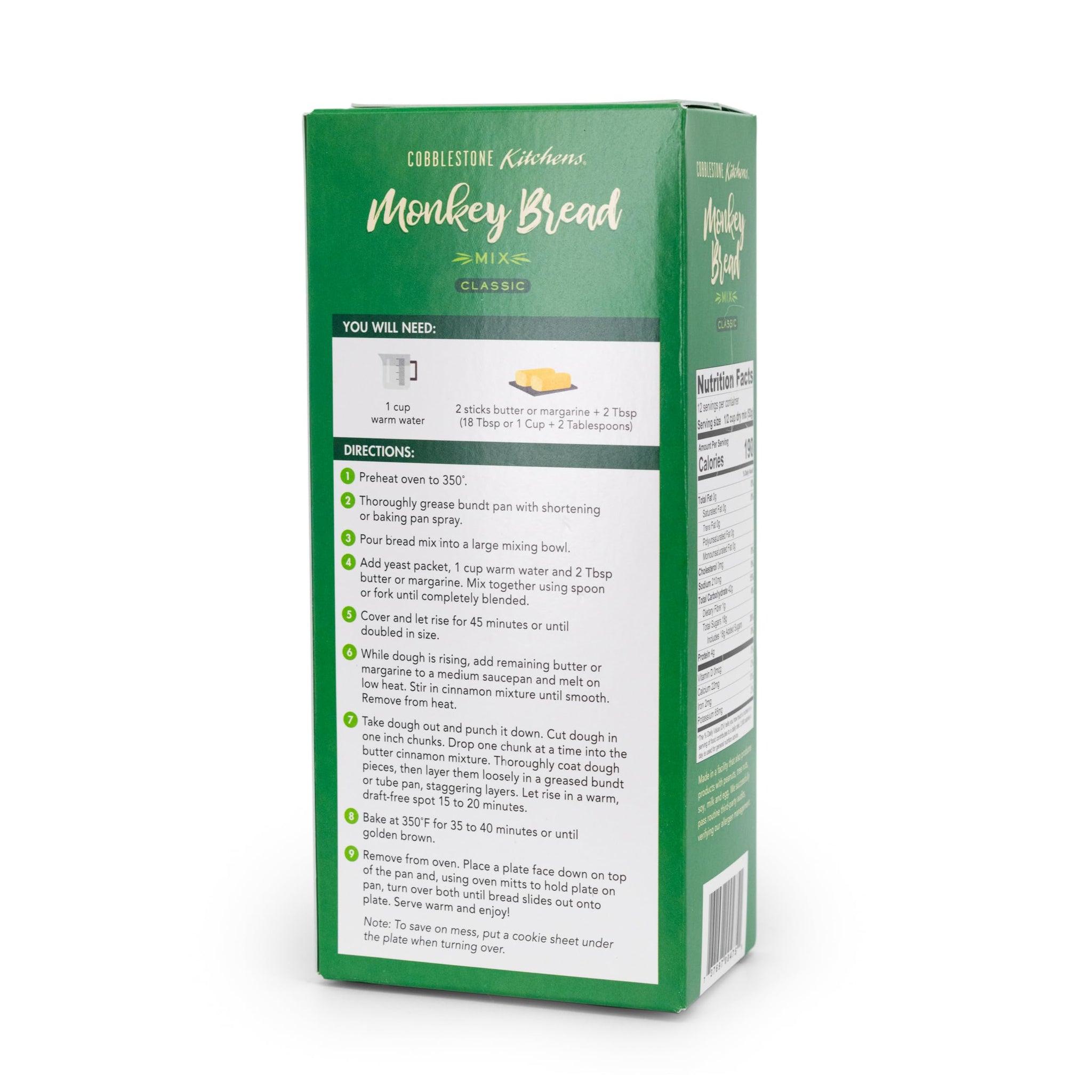 Cobblestone Kitchens Sweet Cinnamon Monkey Bread , 22 oz. Box