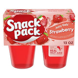 Snack Pack Strawberry Flavored Juicy Gels Cups, 3.25 oz., 4-Count