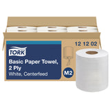 Tork Centerfeed Paper Towel White M2, High Absorbency, 6 x 610 Sheets, 121202