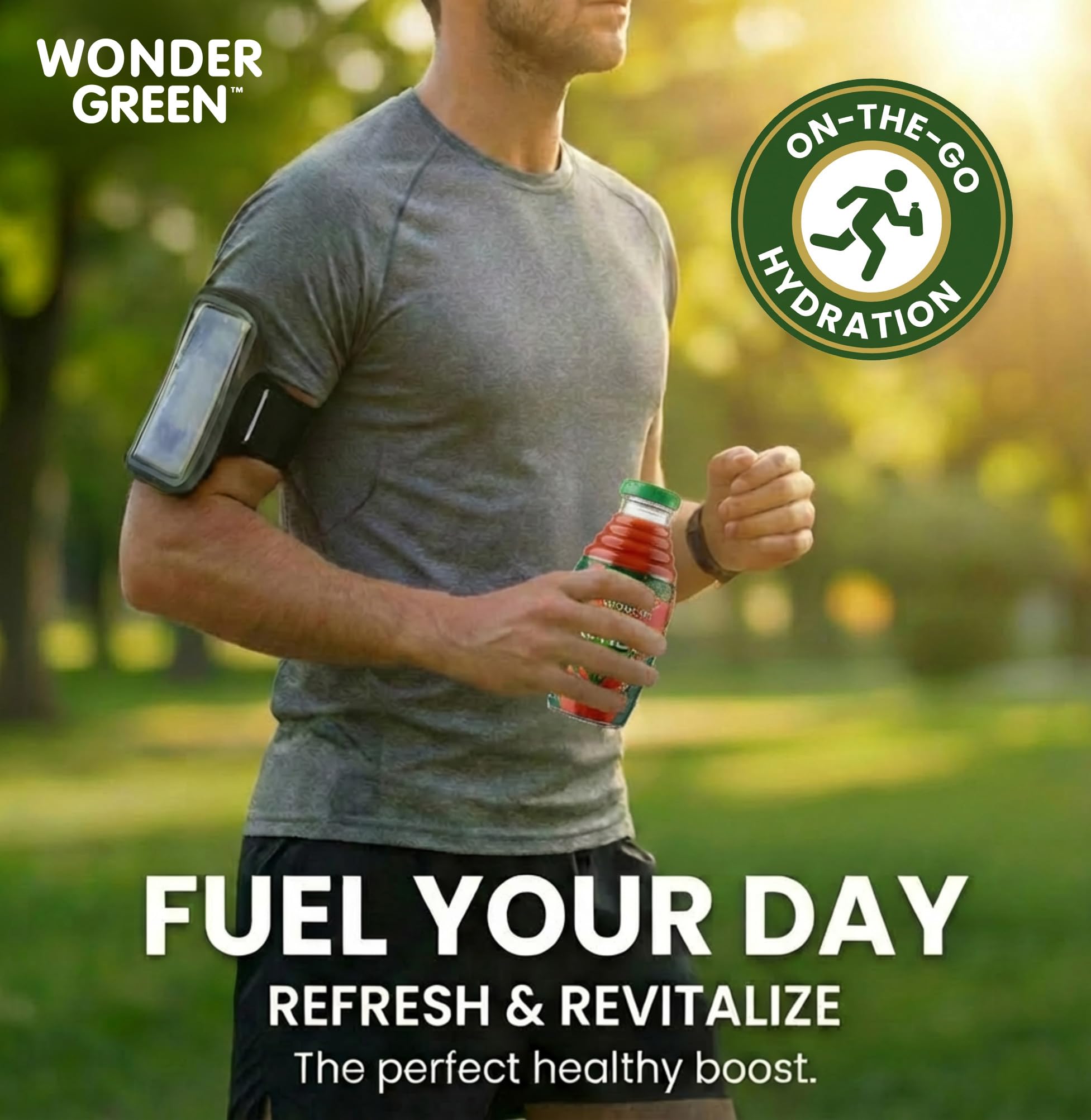 Wonder Green Organic Veg8 + Cayenne Cold Pressed Juice - 6 Pack (8.45 oz) - 100% Vegetable Juice, Low Sodium, No Added Sugar, Not From Concentrate