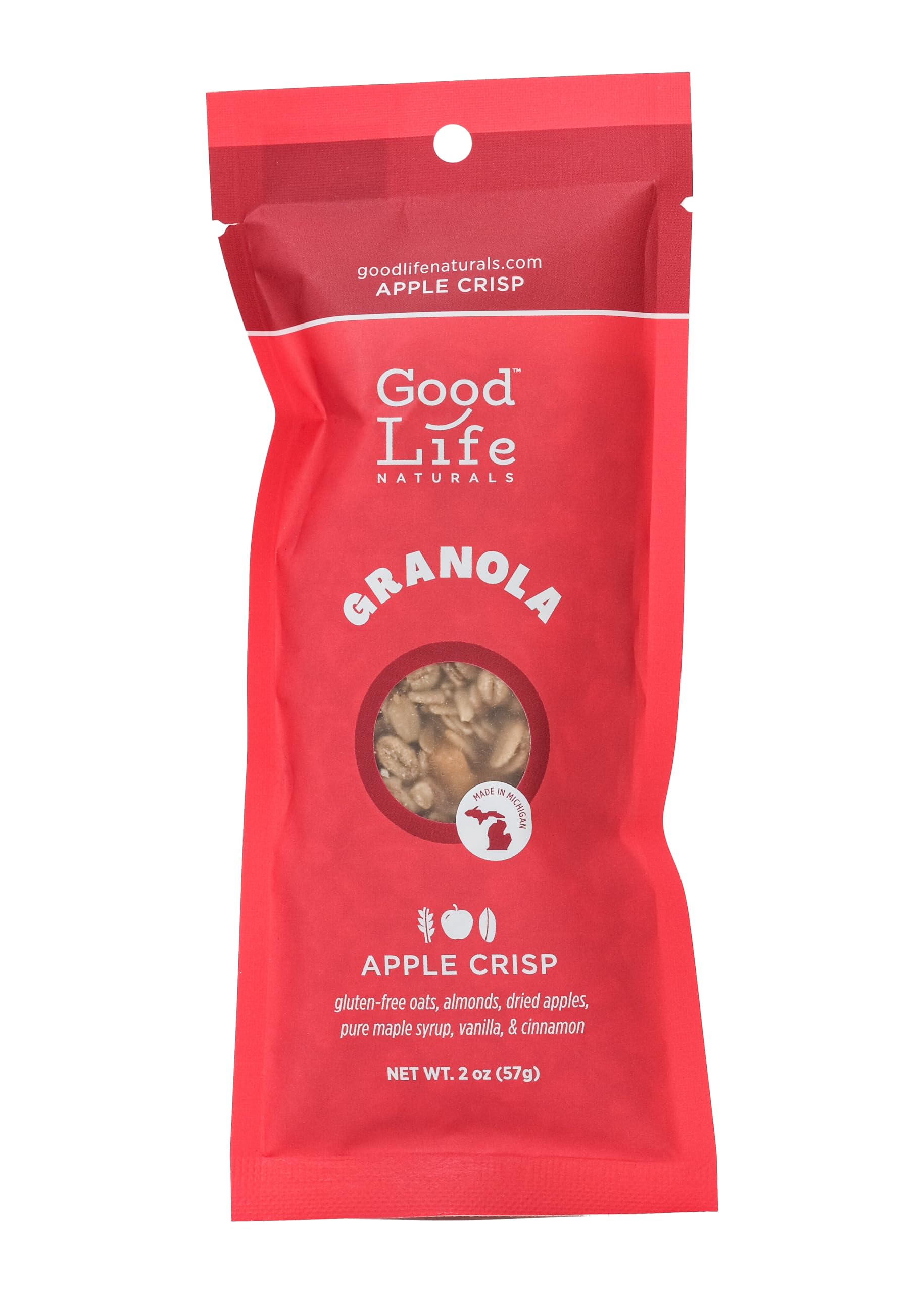 Good Life Natural’s Granola Cereal - 2oz Snack Packs | Individual Packs | Natural Ingredients | Almonds, Vanilla, & Cinnamon | No Artificial Flavoring