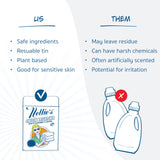 Nellie's Oxygen Brightener - 100 Scoops - Planet Friendly Stain Remover - Safe Alternative to Bleach - Septic-Safe Formula - Compact Powder Form