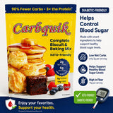 Carbquik Baking Mix 12oz Resealable Pouch - Pancake Mix, Diabetic Friendly Blood Sugar Control, 6g Protein per serving, Sugar Free, High Fiber Keto