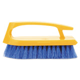 Rubbermaid Commercial Products Iron Handle Scrub Brush 6-inches Polypropylene Fill Cobalt Bristles For Hard Scrubbing on