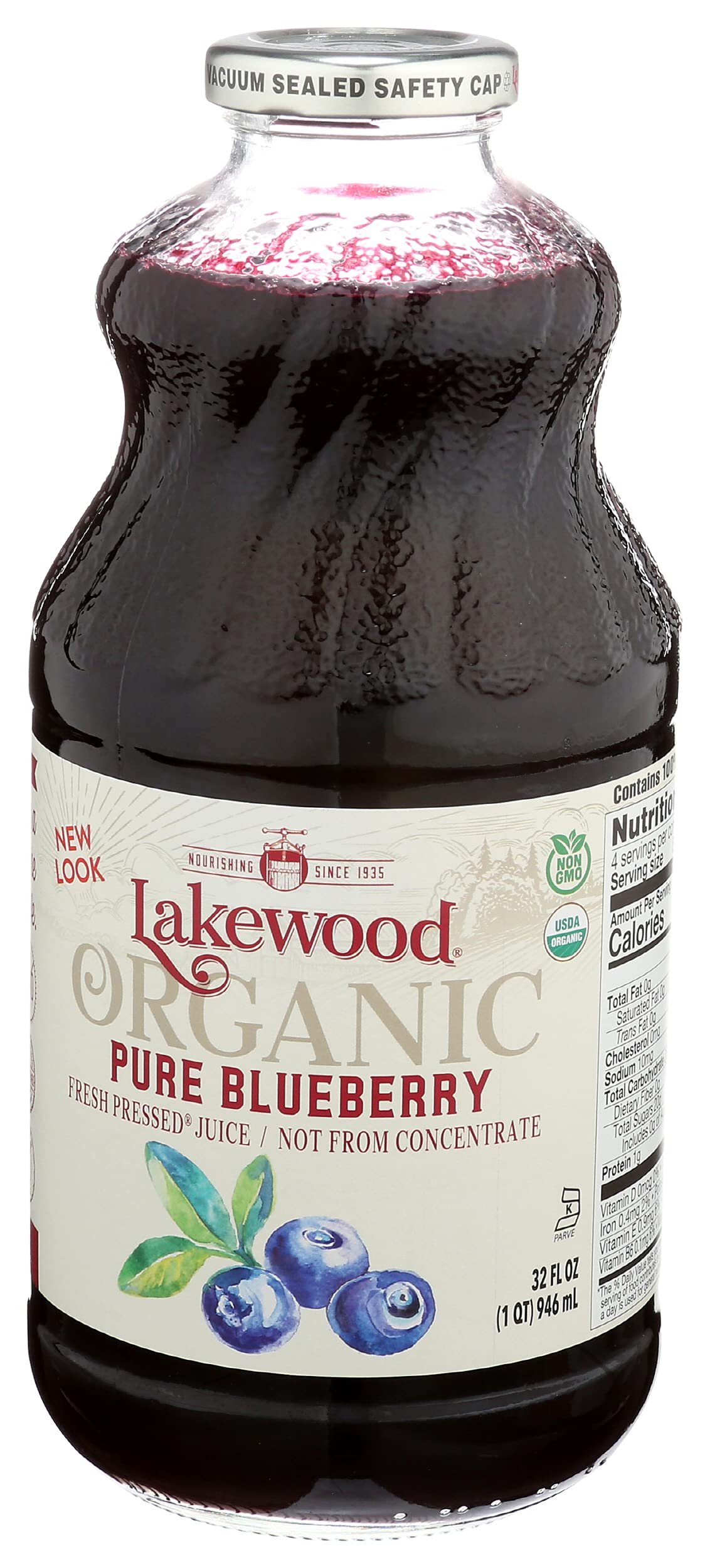 Lakewood Juice Blueberry Organic, 32 oz