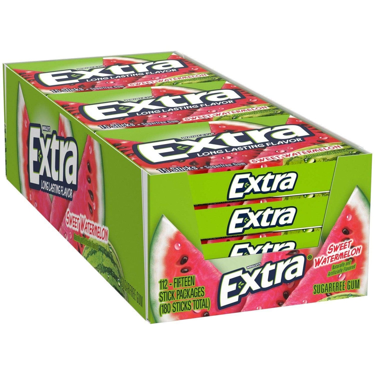 Bulk Pack Chewing Gum (Extra Sweet Watermelon, 180 pieces)