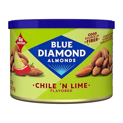 Blue Diamond Almond Chile n' Lime Flavored Tangy Snack Nuts, Non-GMO, Kosher, No Gluten Ingredients or Artificial Flavors, Great Size for On-The-Go