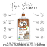 Quick Shine Hardwood Floor Luster-Polish 27oz | Plant-Derived w/Carnauba | Safer Choice, No PFAS, pH Neutral | Ready to Use Formula w/Anti-Slip