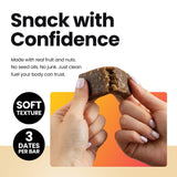 Bahamii Coconut Vanilla Date and Energy Bars, Healthy Snacks and Breakfast Bars for Kids and Adults, No Sugar Added, Gluten Free, High Fiber, Vegan
