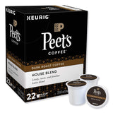 Peet's Coffee & Tea House Blend K-Cup Pack for Keurig K-Cup Brewers, 22 Count