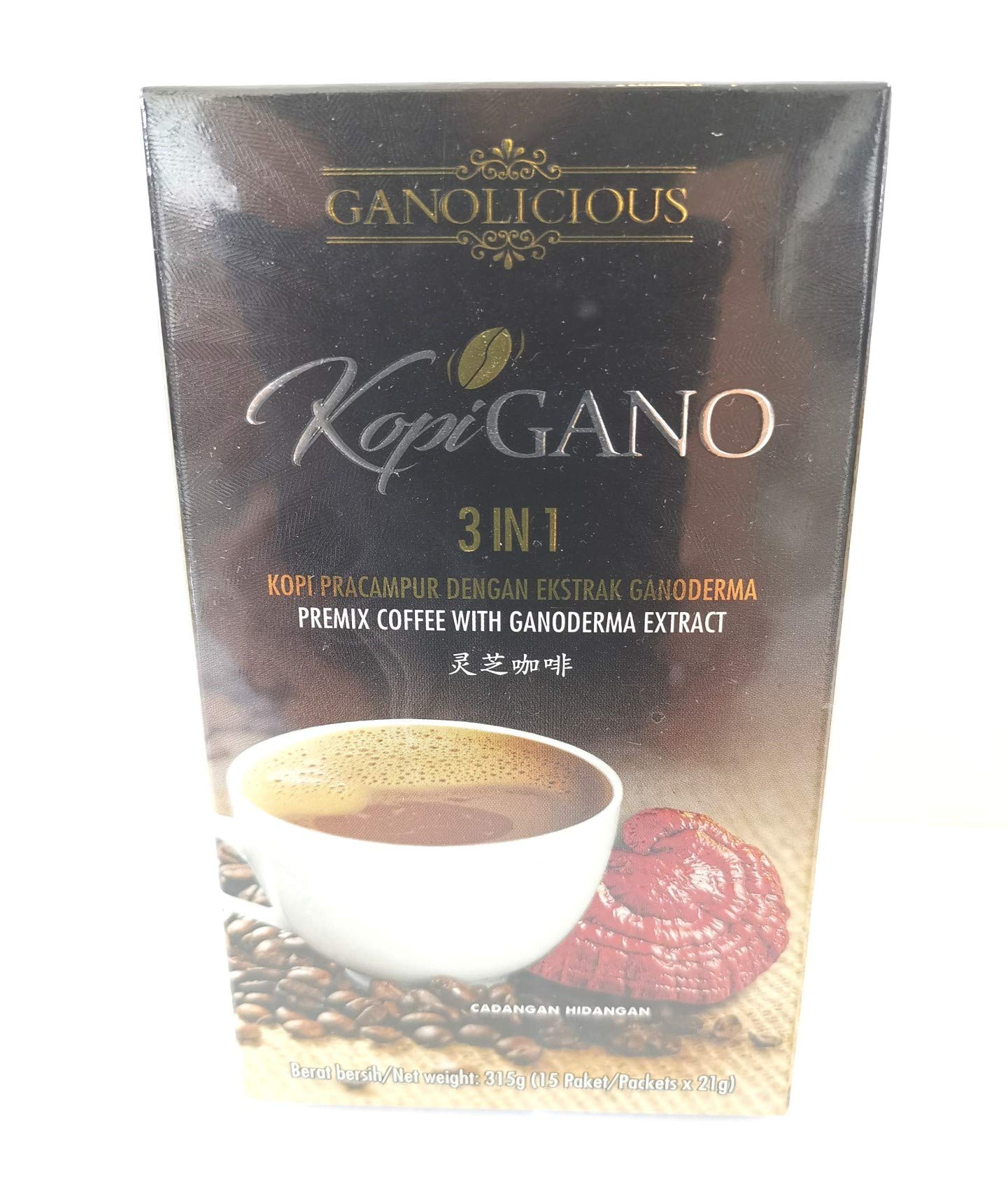 2 Boxes Gano Excel Gano Cafe 3 In 1 Instant Coffee (15 Sachets x 2)