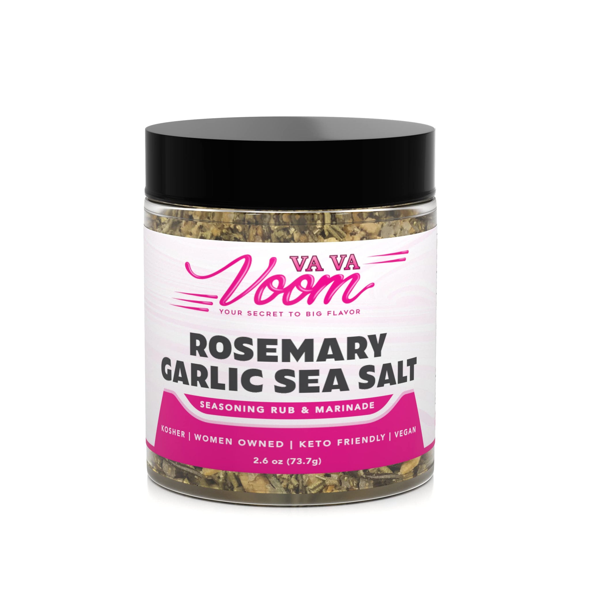Va Va Voom Rosemary Garlic Sea Salt, 2.6 oz