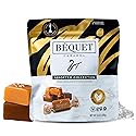Béquet Assorted Caramels - Gourmet Individually Wrapped Candy Variety Pack - Celtic Sea Salt, Salt Chocolate, Classic Vanilla, Butterscotch, Green