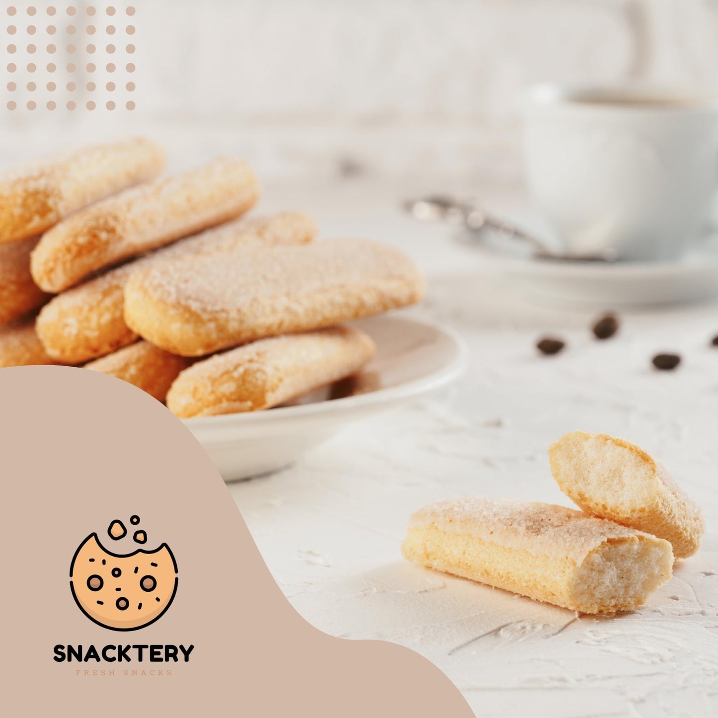 Lady Fingers for Tiramisu - 14 oz - Authentic Savoiardi Italian Ladyfingers - Ideal for Classic Tiramisu, Creative Desserts, or As a Light, Elegant