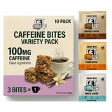 GetUp - Caffeinated Granola Bites - Variety Pack (10 Pack) - 100mg Caffeine Energy Bites - Gluten-Free, 0 Seed Oils, All Natural - Coffee Alternative