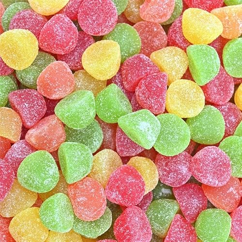 Candy Retailer Gum Drops, Assorted Fruit Flavors, Sugar Coated Gummy Candy (2 Pounds)