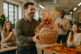 Thanksgiving Gift Basket Hand Crafted with Chocolates, Cookies, Snacks & Candy. Perfect for Hostess, Family, Employee or Client Gift (Executive