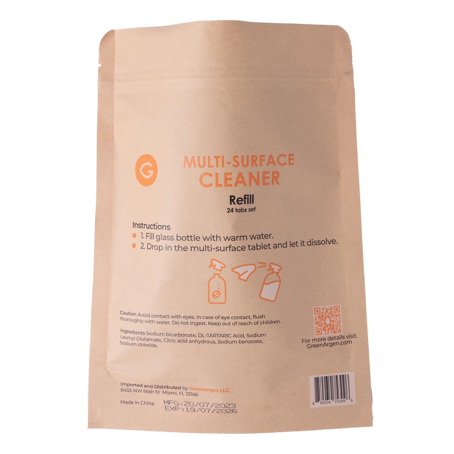 Greenargen Multi-Surface Cleaner Refill Pack (24)