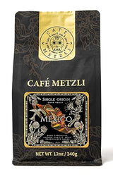 Café Metzli: Mexican Specialty Coffee - Single Origin (Dark Roast) Whole Bean 12oz