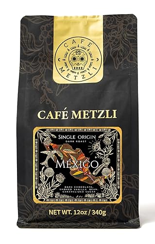 Café Metzli: Mexican Specialty Coffee - Single Origin (Dark Roast) Whole Bean 12oz